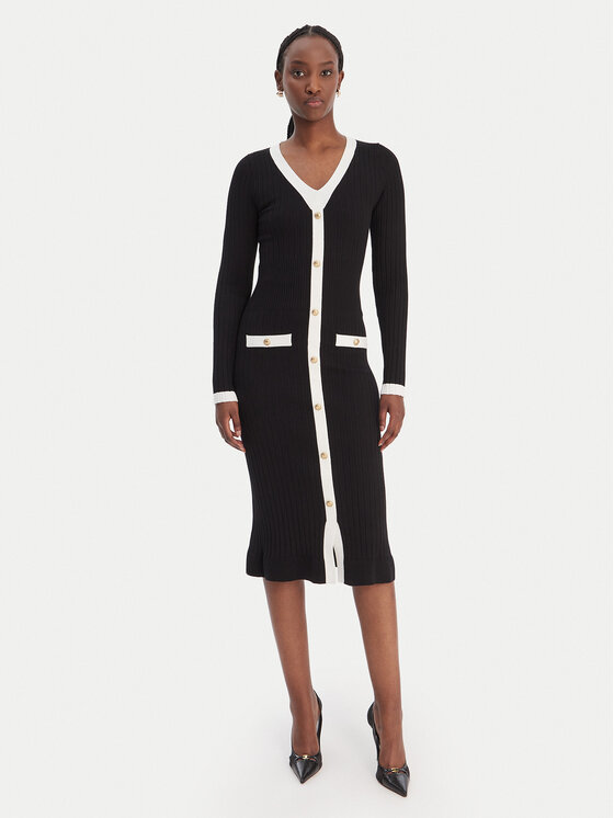 

Вязаное платье regular fit W6RK38 Z3HP2 Guess, черный