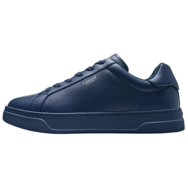 COACH Кроссовки скейтерские low top Highline Leather мужские синие