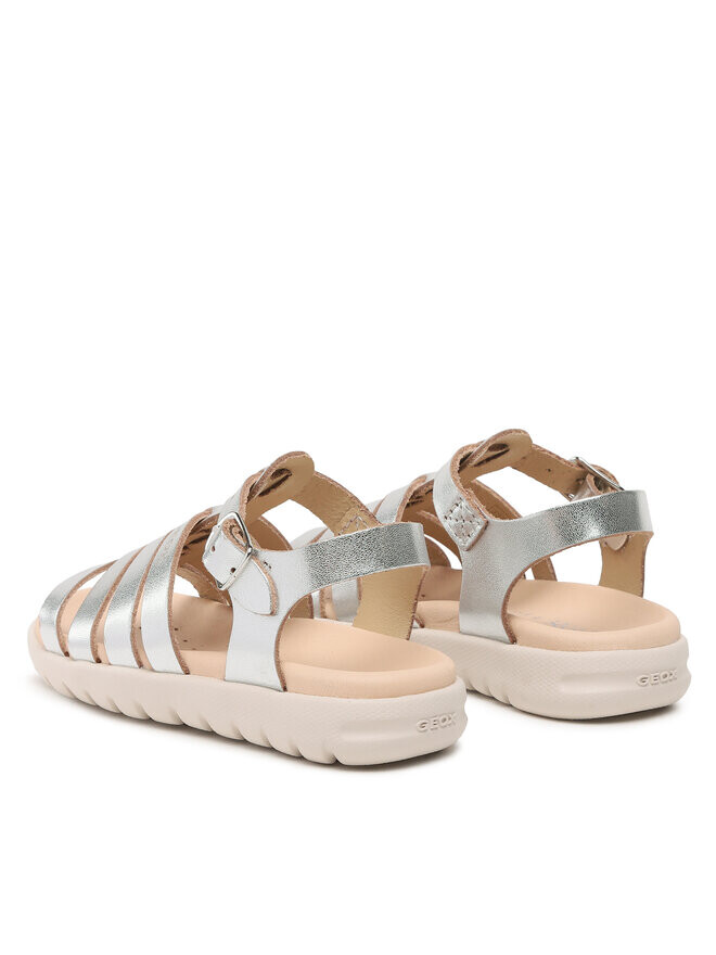 Сандалии J Sandal Soleima Gir J35GSB000CFC1007 Geox, серебро — фото 4
