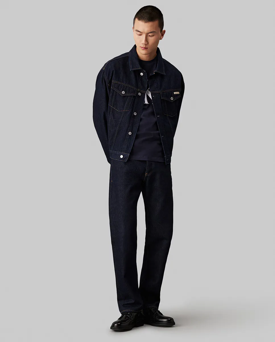 

Мужские джинсы прямого кроя с низкой посадкой Calvin Klein Jeans, синий