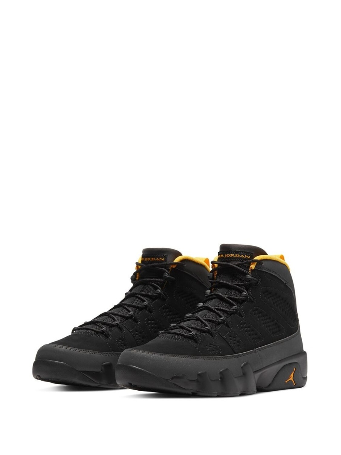 Кроссовки Jordan Air Jordan 9 Retro, черный/желтый — фото 2