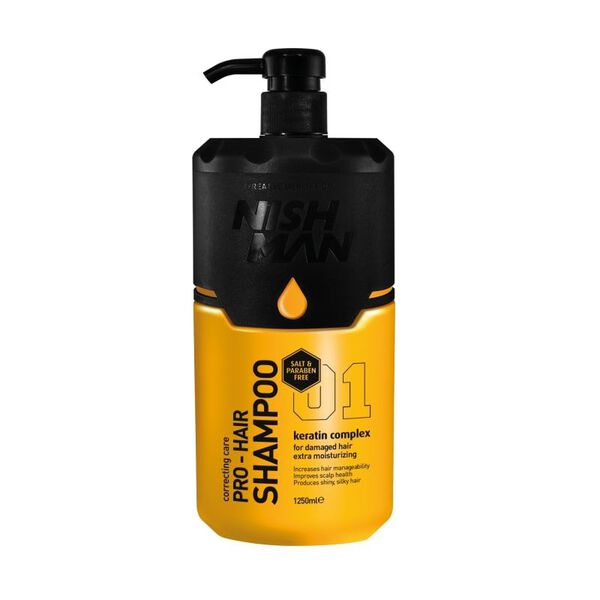 

Шампунь для волос, 1250 мл Nishman Keratin complex 01