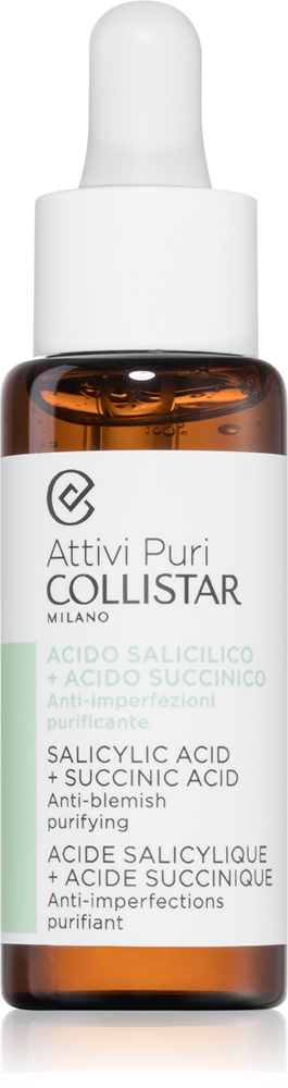 

Attivi puri салициловая кислота + янтарная кислота детокс-очищающая сыворотка Collistar, 30 мл