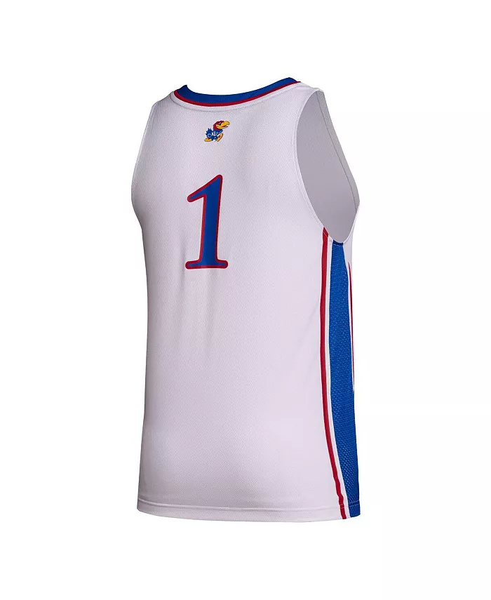 Мужская майка Swingman №1 команды Kansas Jayhawks adidas, мультиколор — фото 3