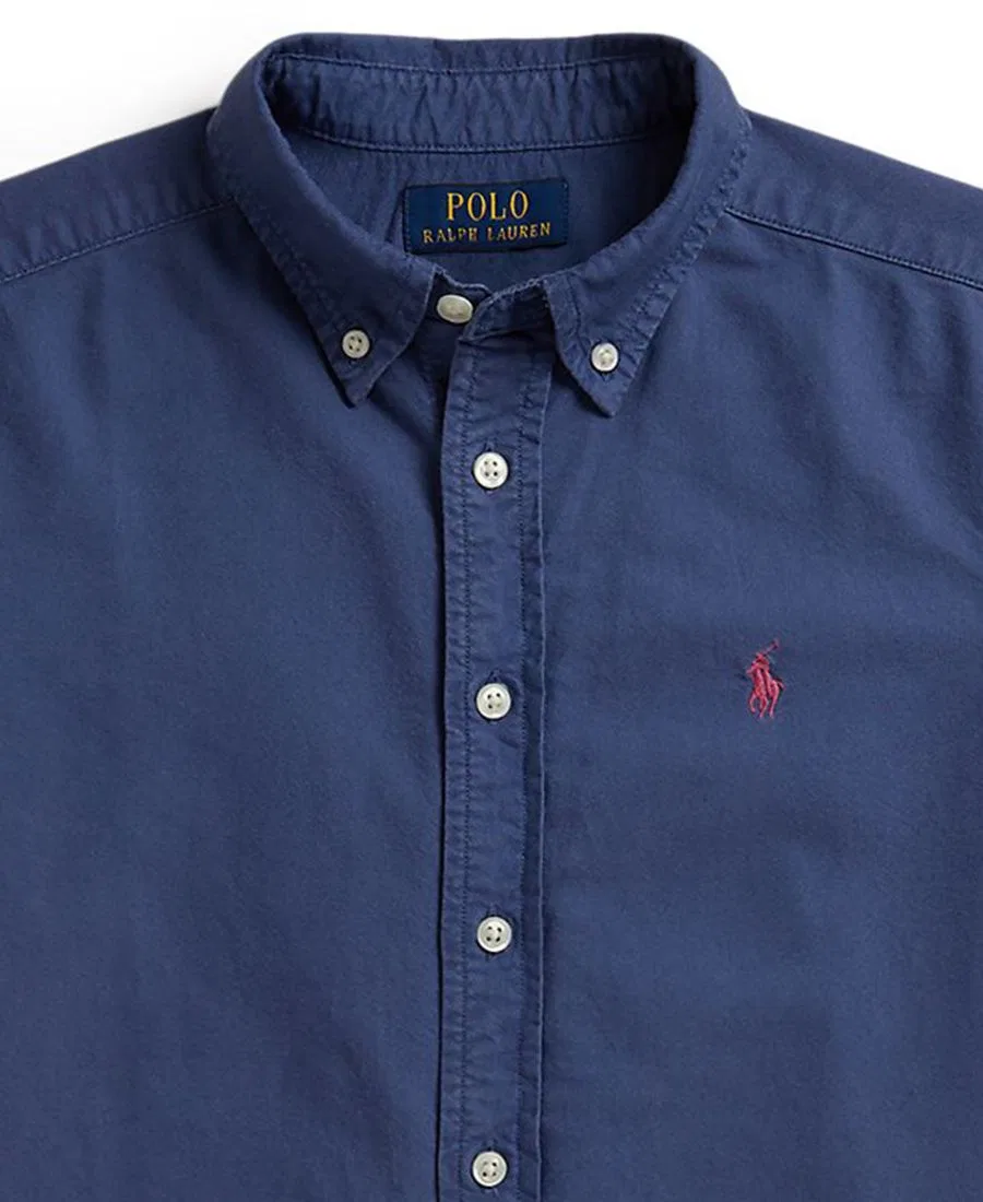 Рубашка Оксфорд для мальчиков 8-20 лет, окрашенная в готовом виде Polo Ralph Lauren — фото 3