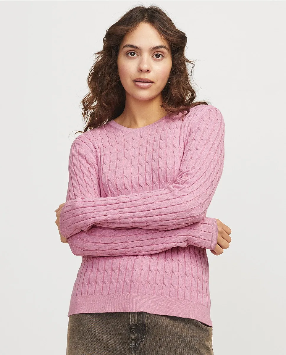 

Женский свитер с круглым вырезом Jack & Jones, розовый