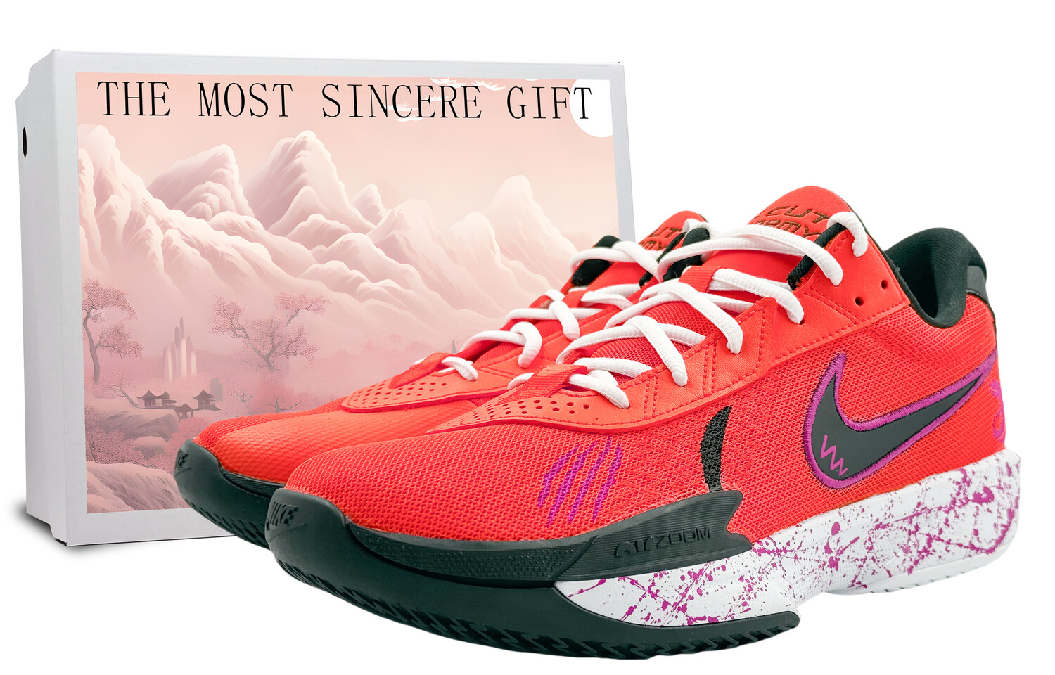 

Баскетбольные кроссовки Air Zoom GT Cut Academy мужские низкие красные Nike