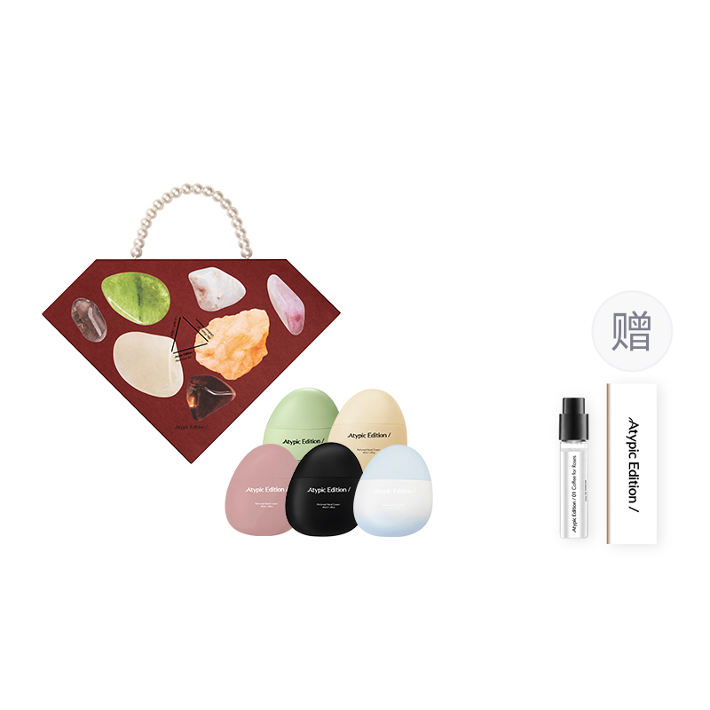 

ATYPIC EDITION Подарочный набор по уходу за руками Four Seasons Крем для рук Ароматный увлажняющий 40мл*4 Atypic Edition/, 乌龙+满桂+冷萃+暖松+轻椰+香水1.5ml一支