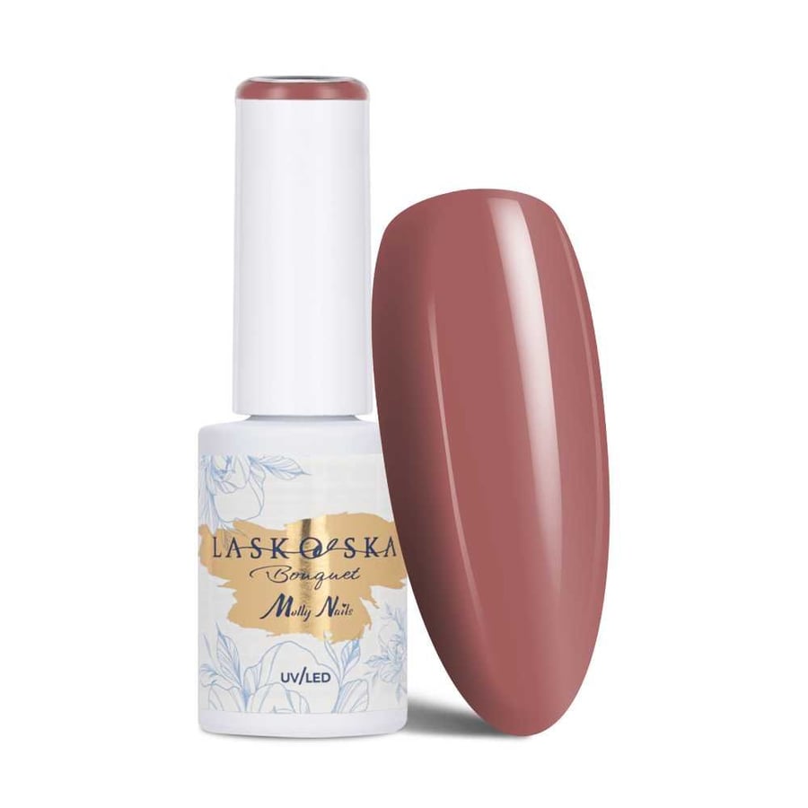 

Molly Nails Bouquet Lovely Rokoko от Laskovska HEMA/Di-HEMA Free 7 г гибридного лака для ногтей