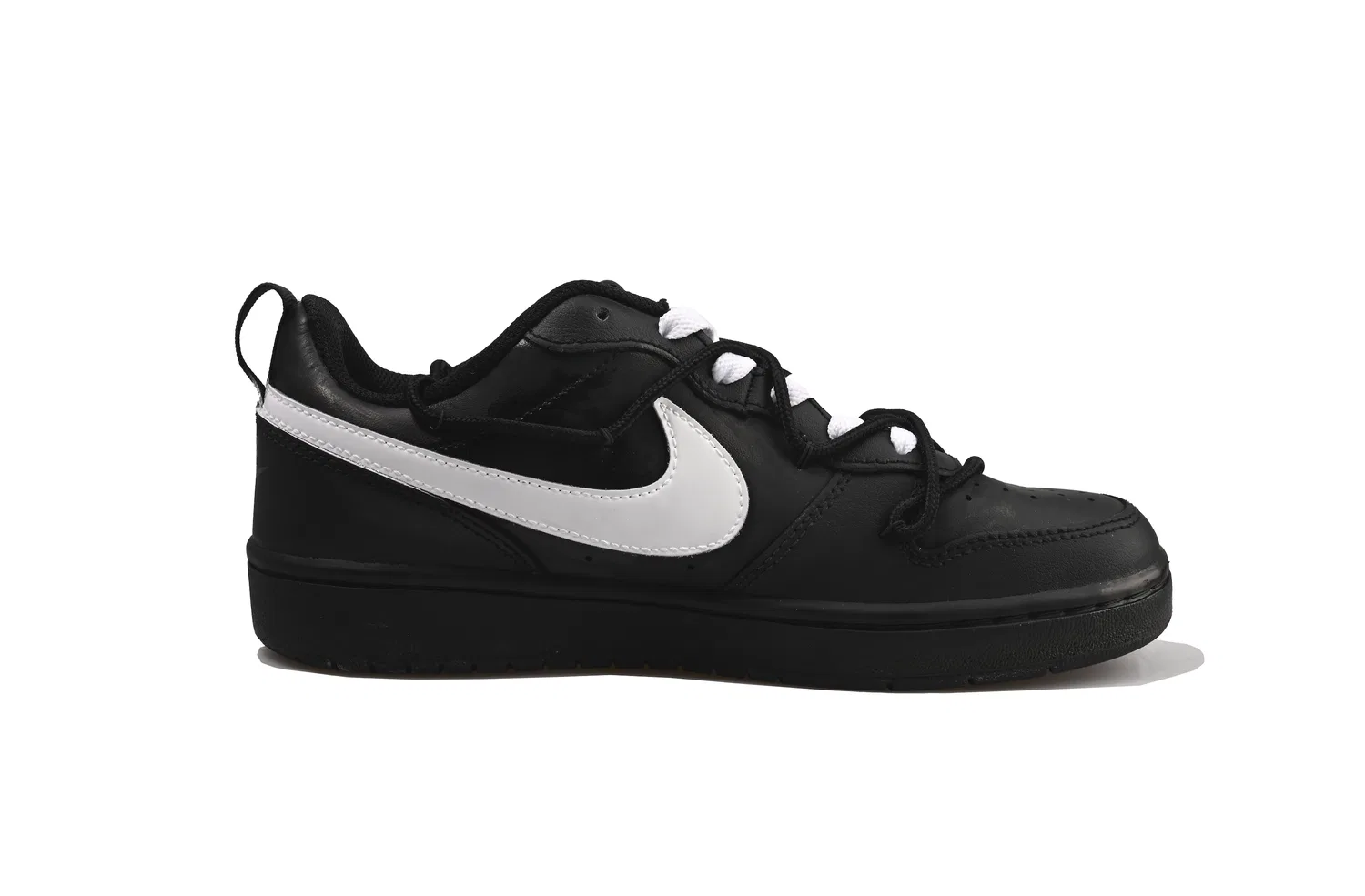 Детские кожаные низкие кроссовки для скейтбординга Court Borough Polka Dot Puppy Vlad Unisex Nike, Black — фото 3