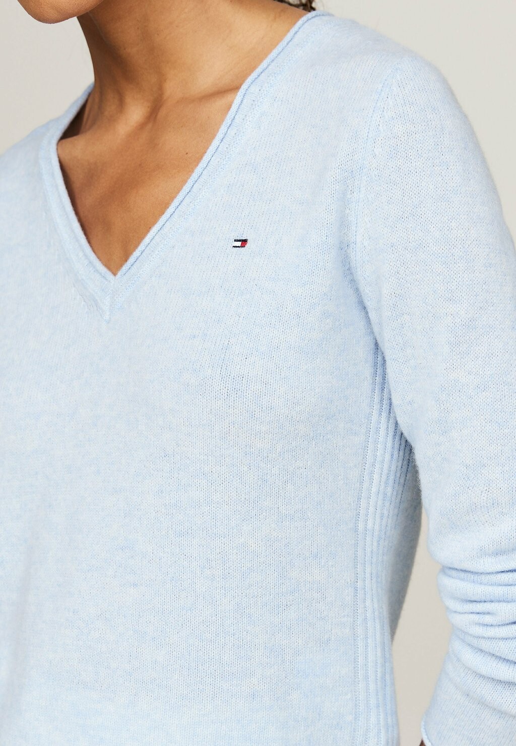 

Джемпер V-NECK Tommy Hilfiger, сине-серый