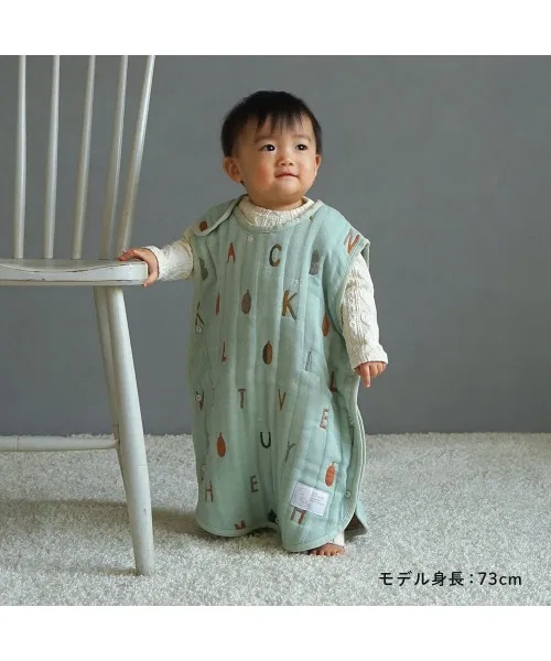 Слипер 6-слойный марлевый 10mois Cotton Wool Sleeper Baby Mint — фото 2