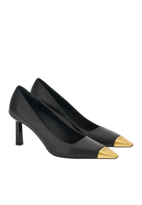 Туфли Ferragamo Amber 70 из кожи Salvatore Ferragamo, черный — фото 2