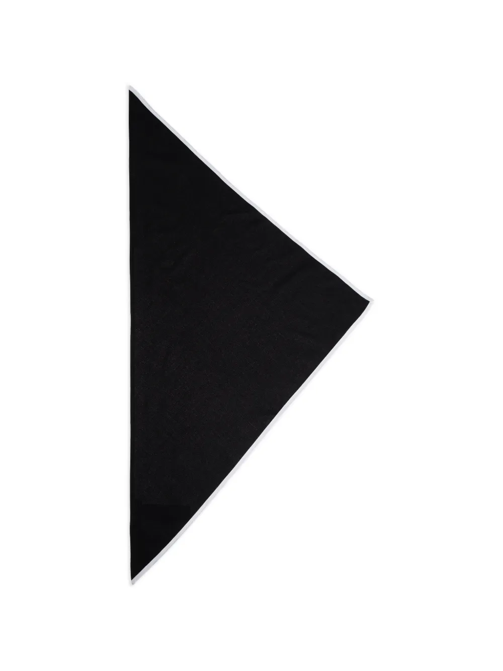 

Шарф с бахромой Emporio Armani, черный