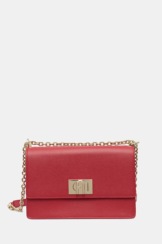

Кожаная сумка Furla, красный