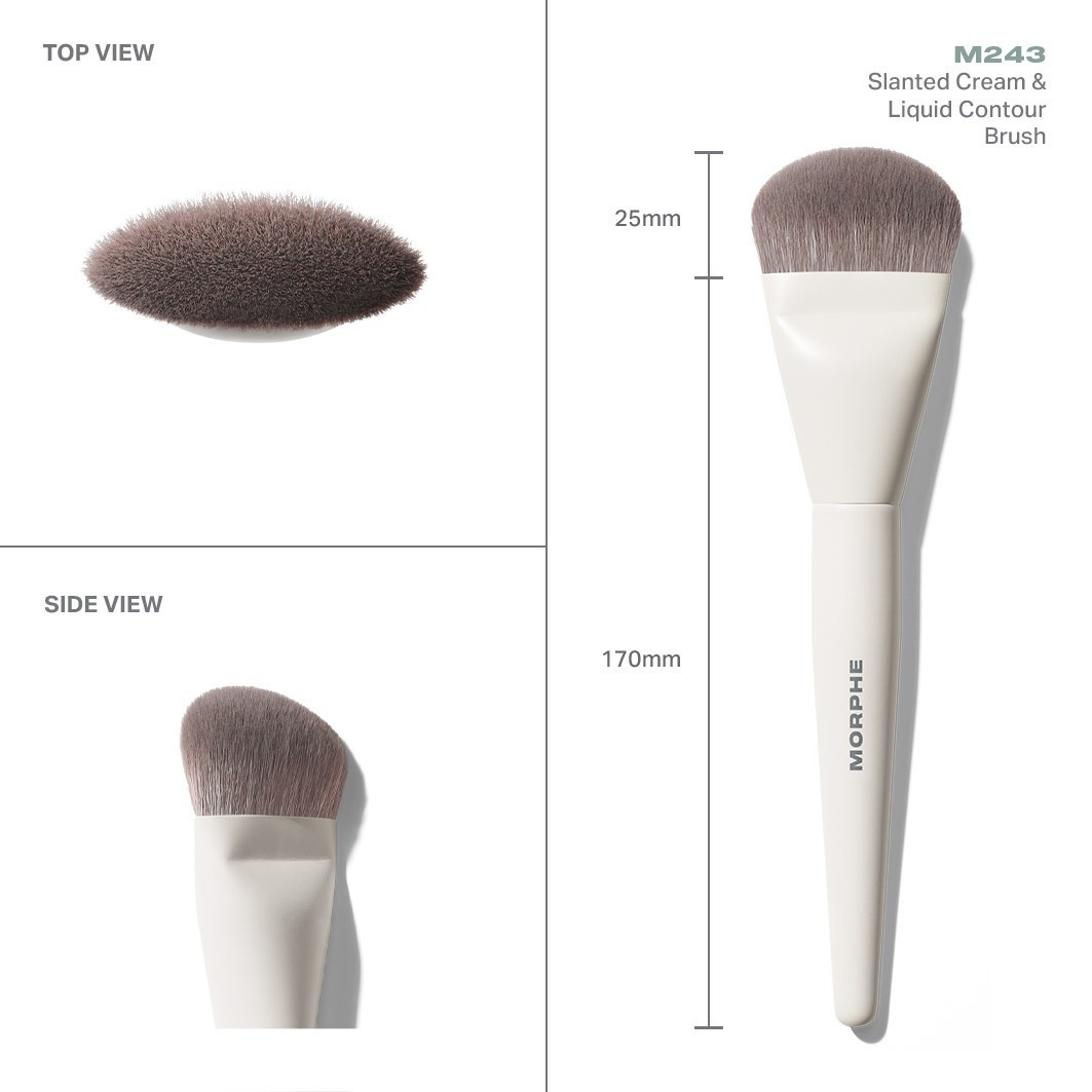 Кисть для лица m243 contour brush Morphe, количество 1 шт. — фото 4