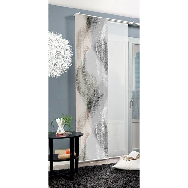 

Раздвижная штора Home Wohnideen Torre, 245 см цвет kupfer/grau/weiß
