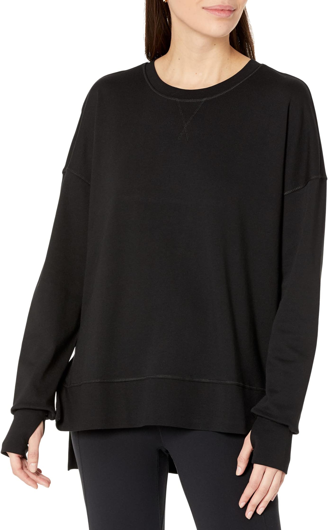 

Толстовка Sweaty Betty After Class Longline Sweatshirt, черный