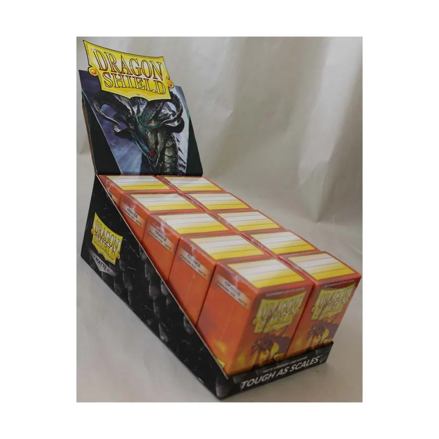 

Стандартные рукава — матовый оранжевый (10 упаковок по 100 шт.), Dragon Shield - Card Sleeves - Standard Matte