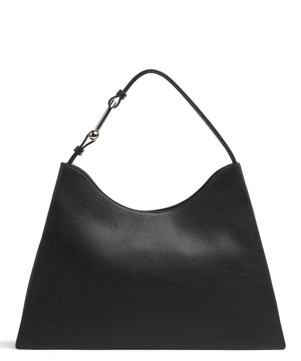 

Сумка-ведро Nuvola L из мелкозернистой кожи Furla, черный
