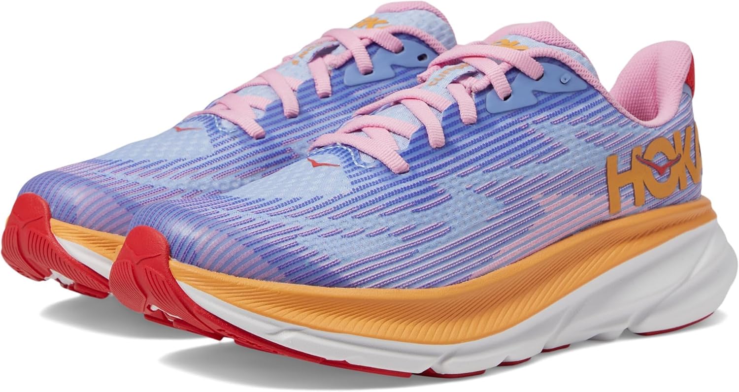 

Детские кроссовки Hoka Unisex-Child Clifton 9 (для детей постарше), Peony/Mirage