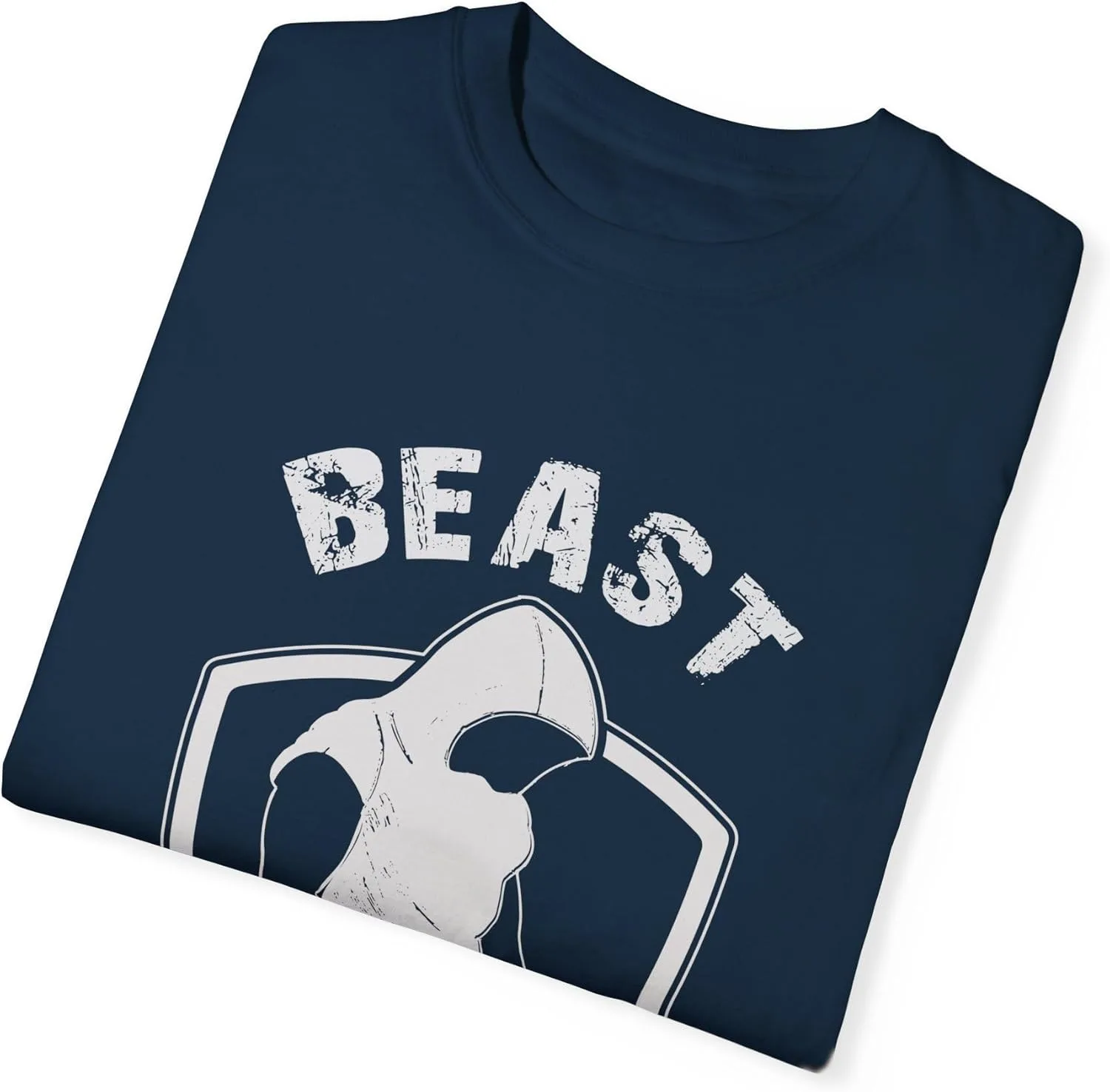 Футболка Beast Mode, фитнес-майка, мотивационная футболка для зала, одежда в стиле атлеже, топ в винтажном стиле GENERIC, темно-синий — фото 3