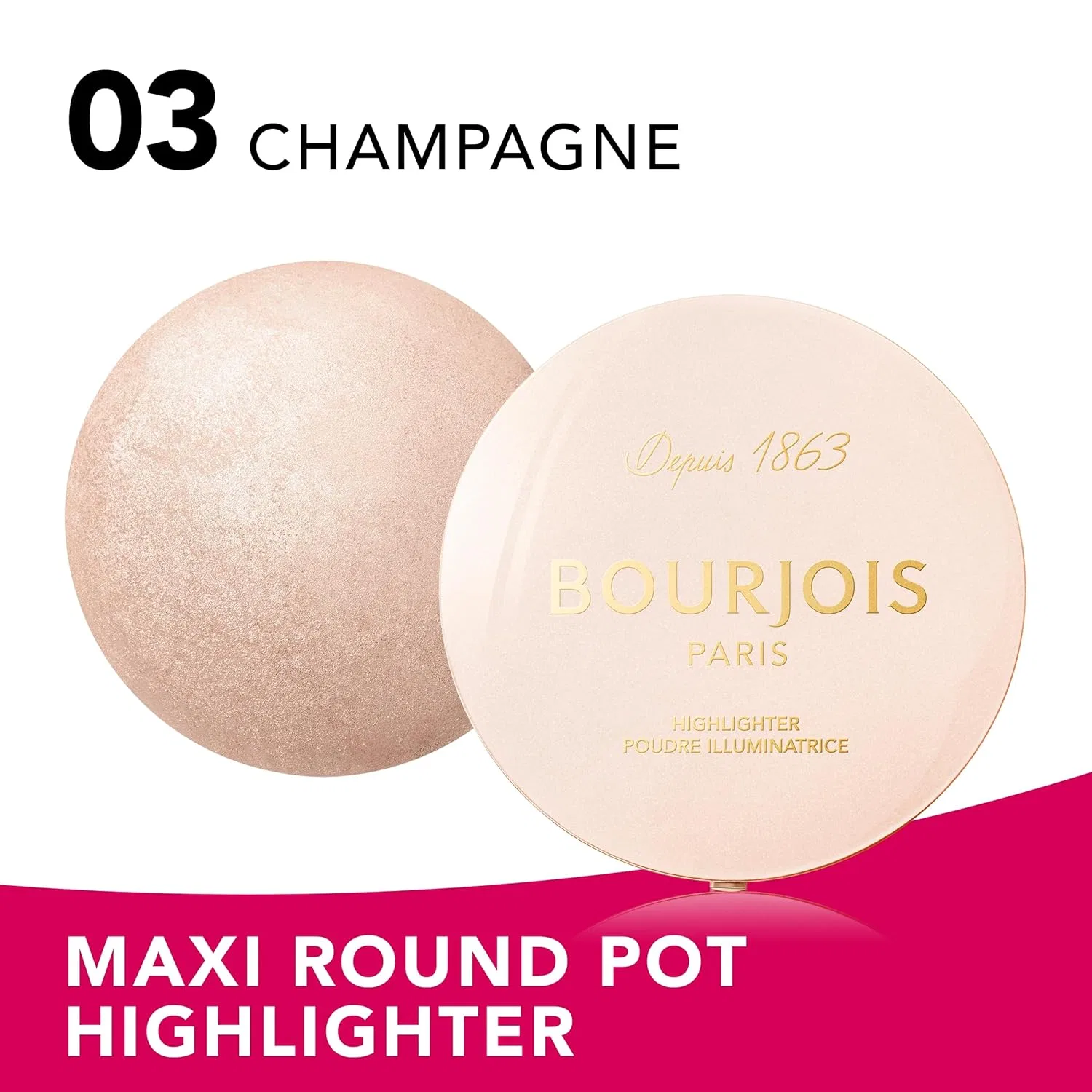 Хайлайтер Powder Maxi Round Box Shade 03 от Bourjois Bourjois — фото 2