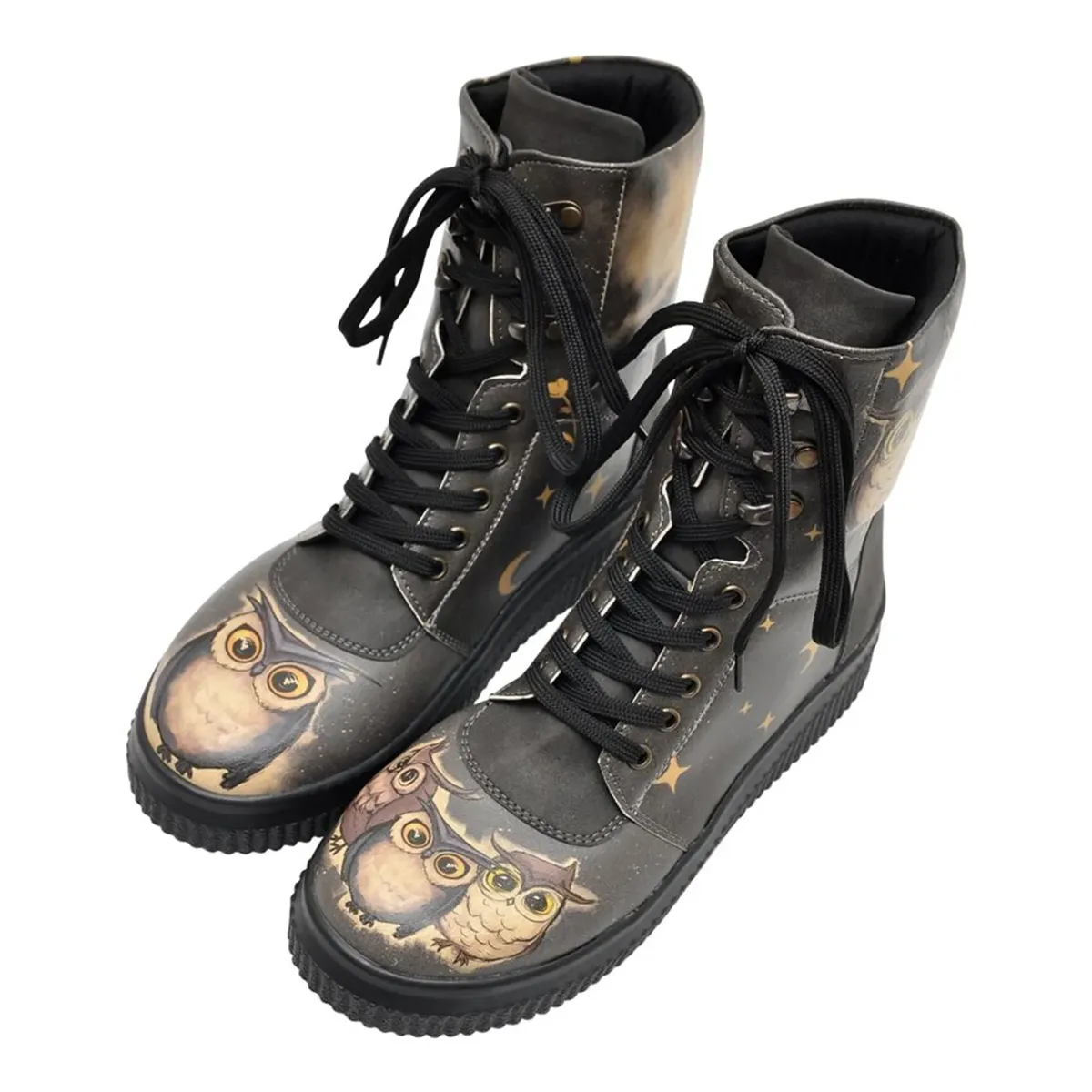 Сапоги на шнуровке DOGO "Женские ботинки Future Boots Owls Family Vegan Женские ботинки / женские", Vegan, коричневый — фото 3