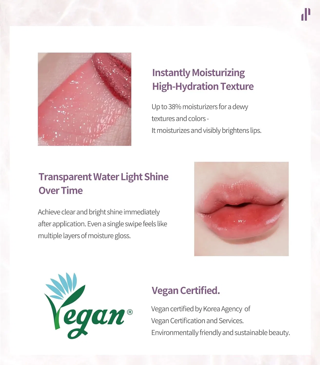 Тинт для губ Heart Percent Dot On Mood Pure Glow Tint 07 Fig Rose — фото 4
