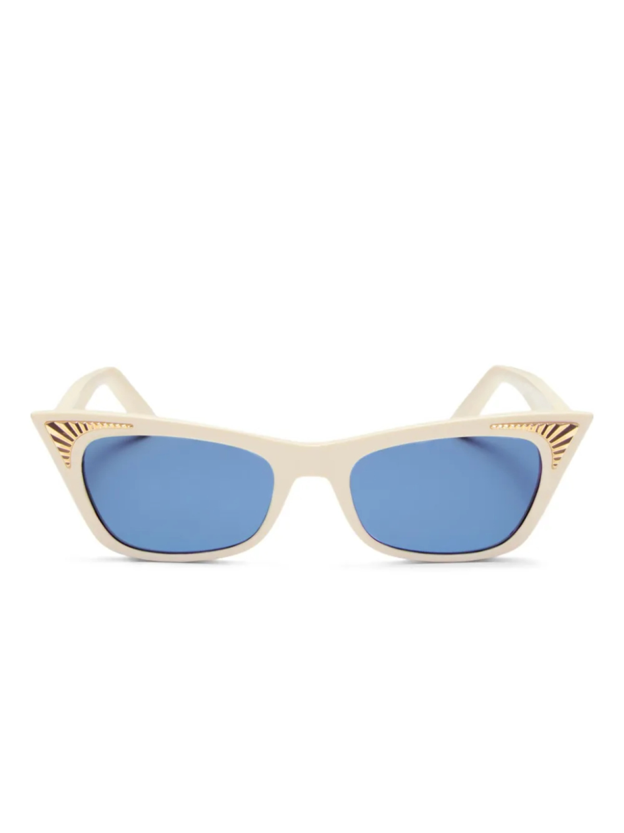 

VALENTINO GARAVANI EYEWEAR солнцезащитные очки «кошачий глаз», белый