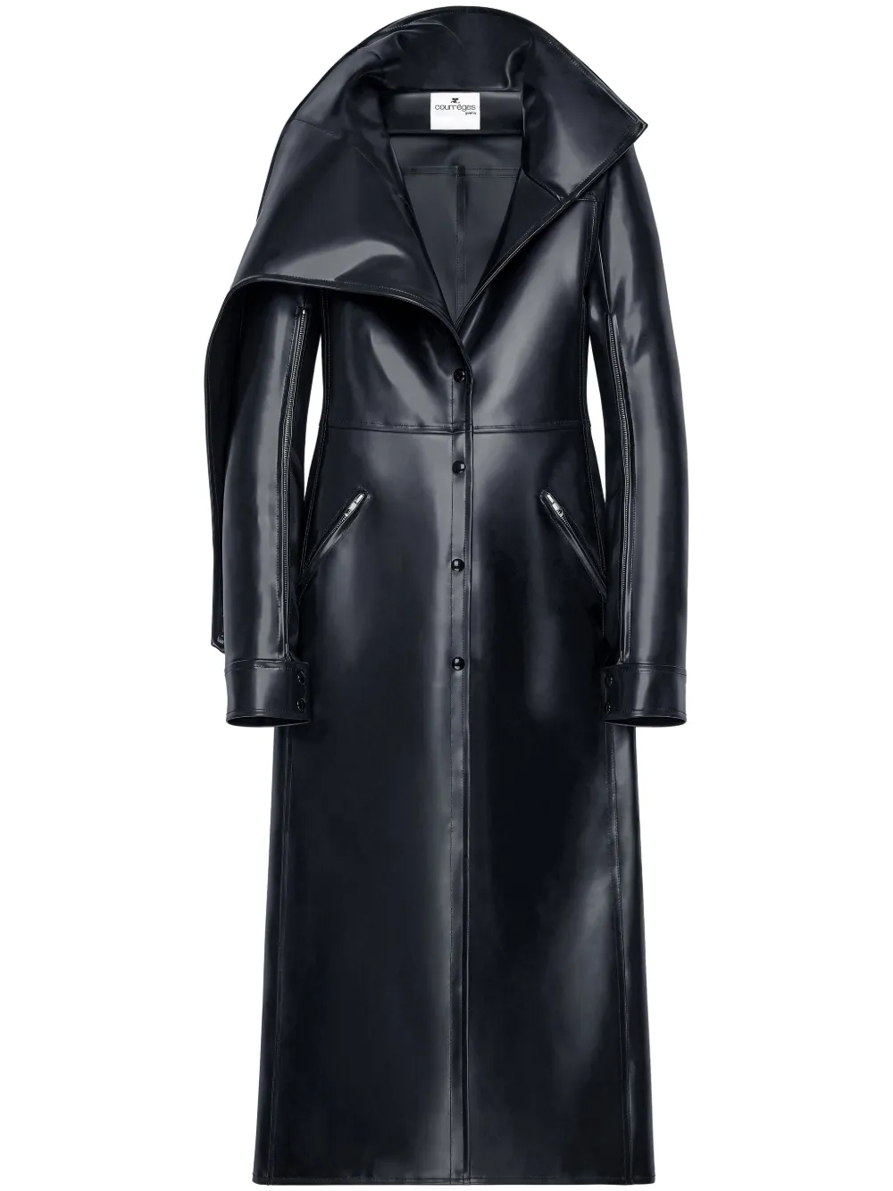 

Тренч на пуговицах Courrèges, черный