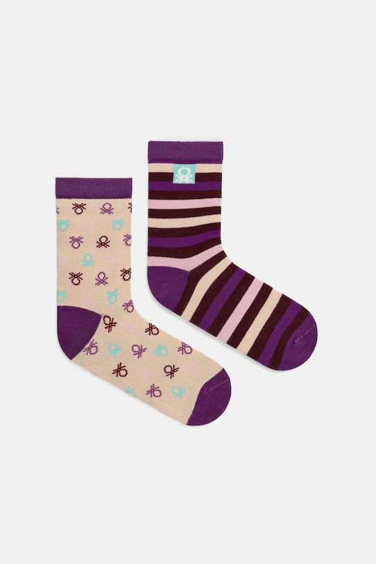 

Детские носки 2 пары United Colors Of Benetton, фиолетовый