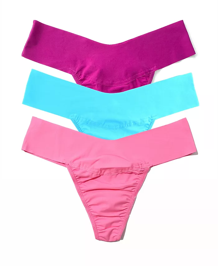 

Женские трусы-стринги Breathe Soft Mid Rise, 3 шт Hanky Panky, мультиколор