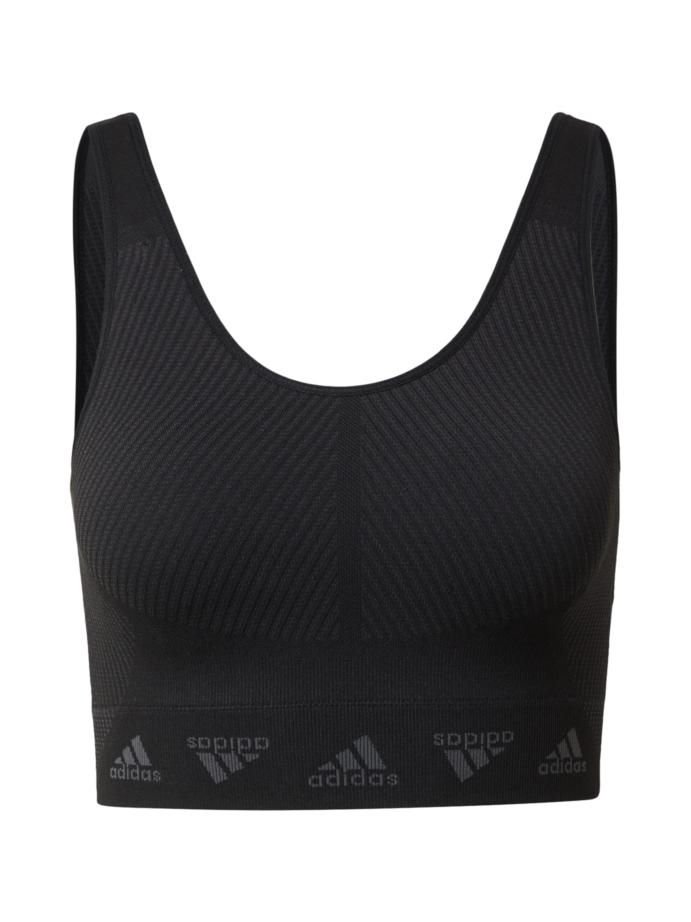 

Adidas Sportswear Спортивный бюстгальтер-бралетт в черном цвете
