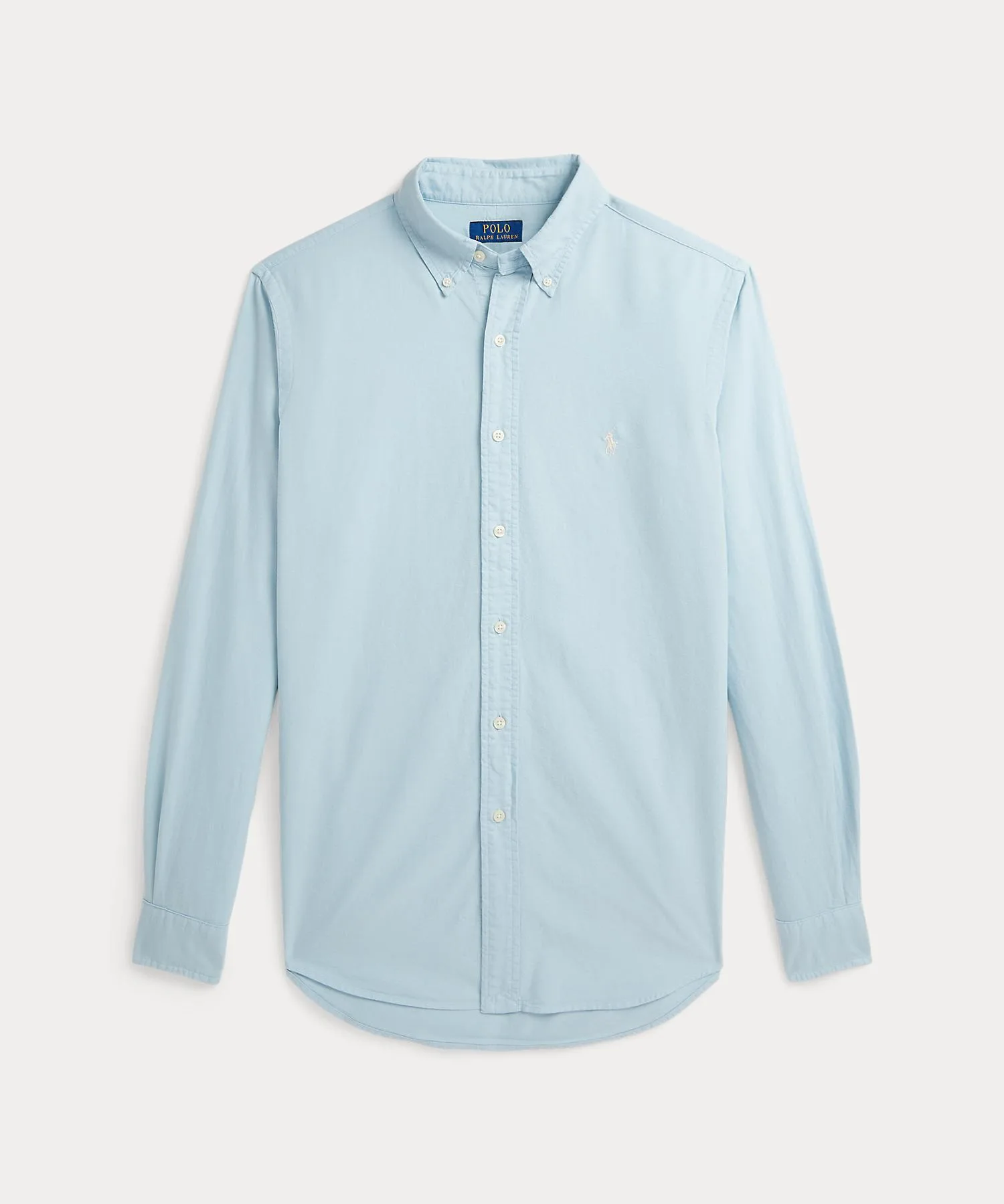 Мужская рубашка оксфорд с гамент-дай Classic Fit Polo Ralph Lauren синяя