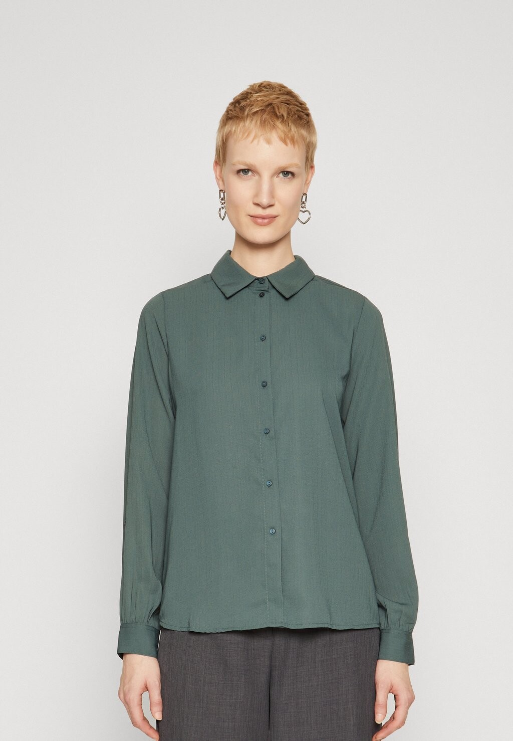 

Рубашка ONLMULAN FOLD UP SHIRT ONLY Tall, зеленый