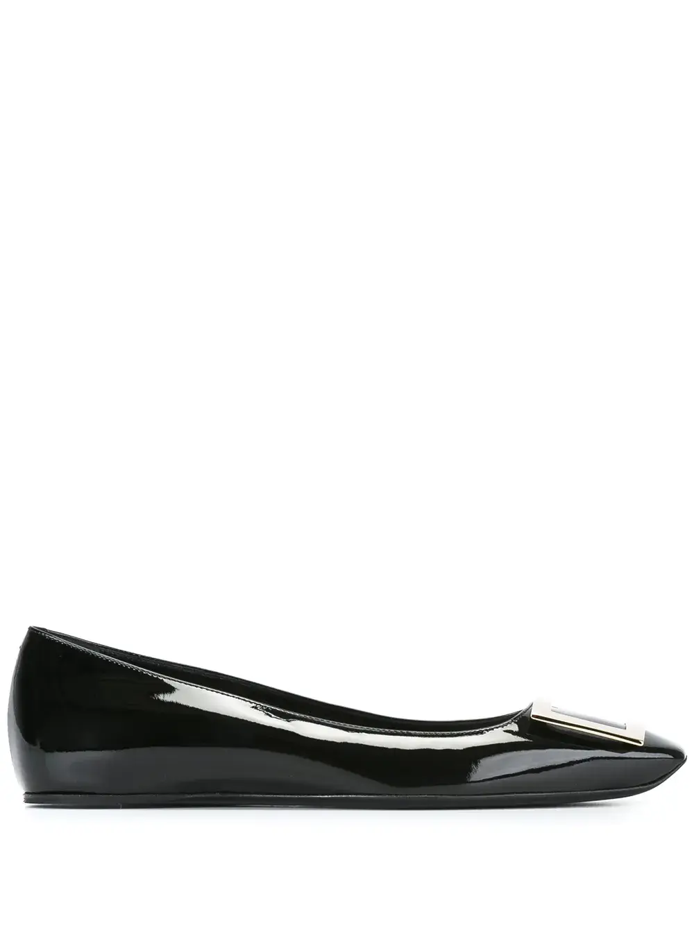 Балетки с пряжкой Roger Vivier, черный