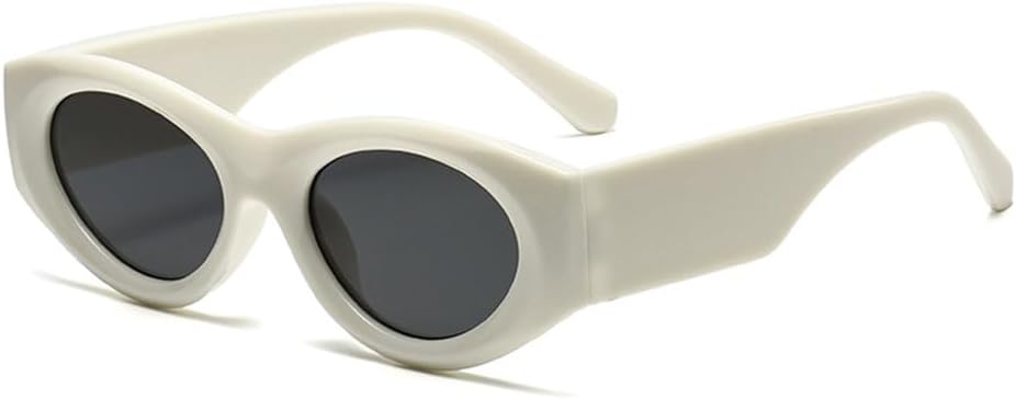 

Женские прямоугольные солнцезащитные очки в винтажном стиле «кошачий глаз», стильные ретро-очки для женщин, розовые с черными линзами, защита от ультрафиолета UV400 HHZZYVY, Beige