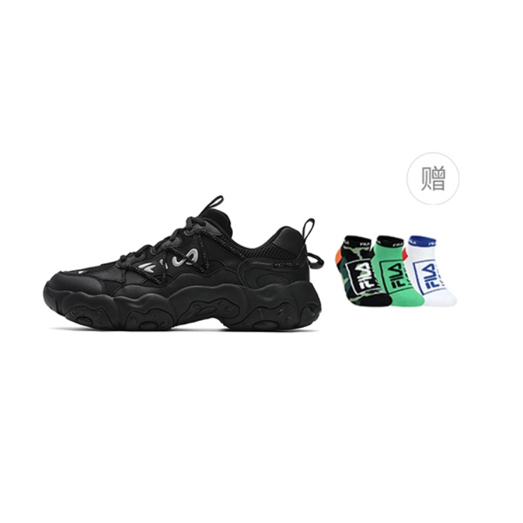 

FILA FLUID 6 устойчивые к истиранию, дышащие, легкие низкие кеды мужские Black