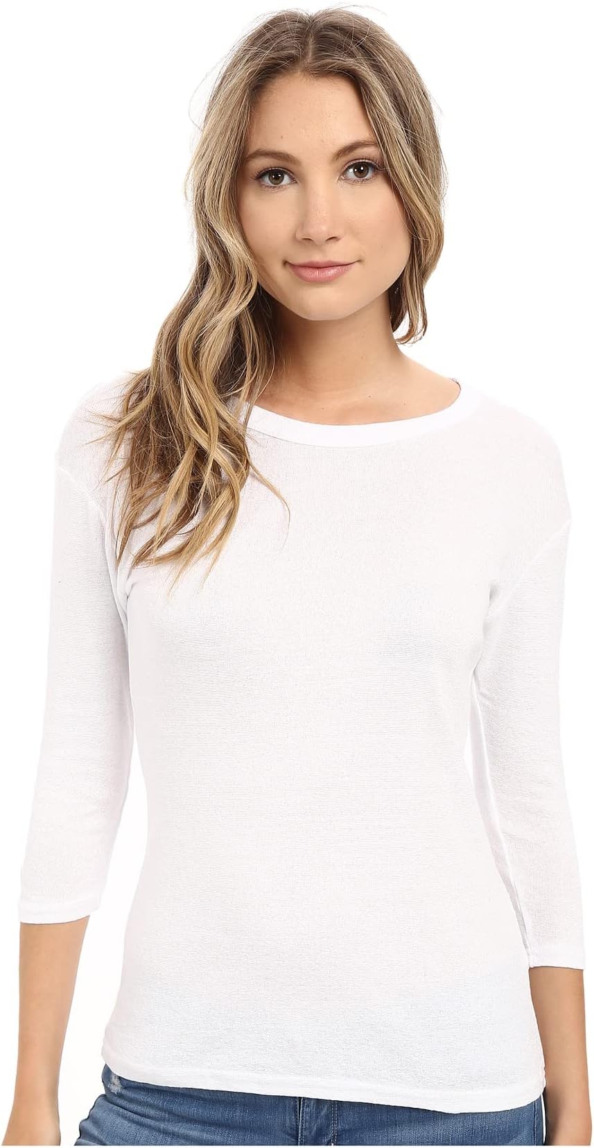 

Женская рубашка Shine Dora с рукавами 3/4 и круглым вырезом Michael Stars, White