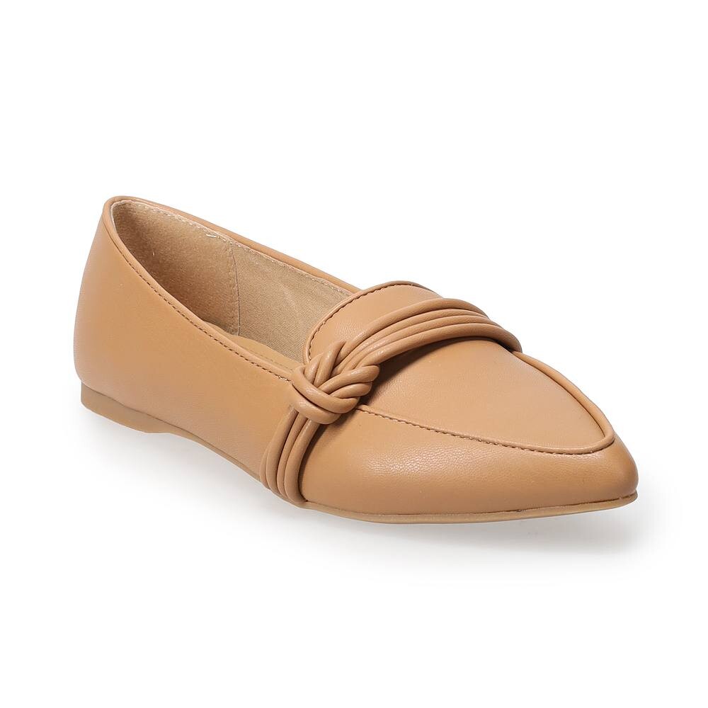 

LC Lauren Conrad Brynn Женские лоферы под платье с узлом, цвет Caramel