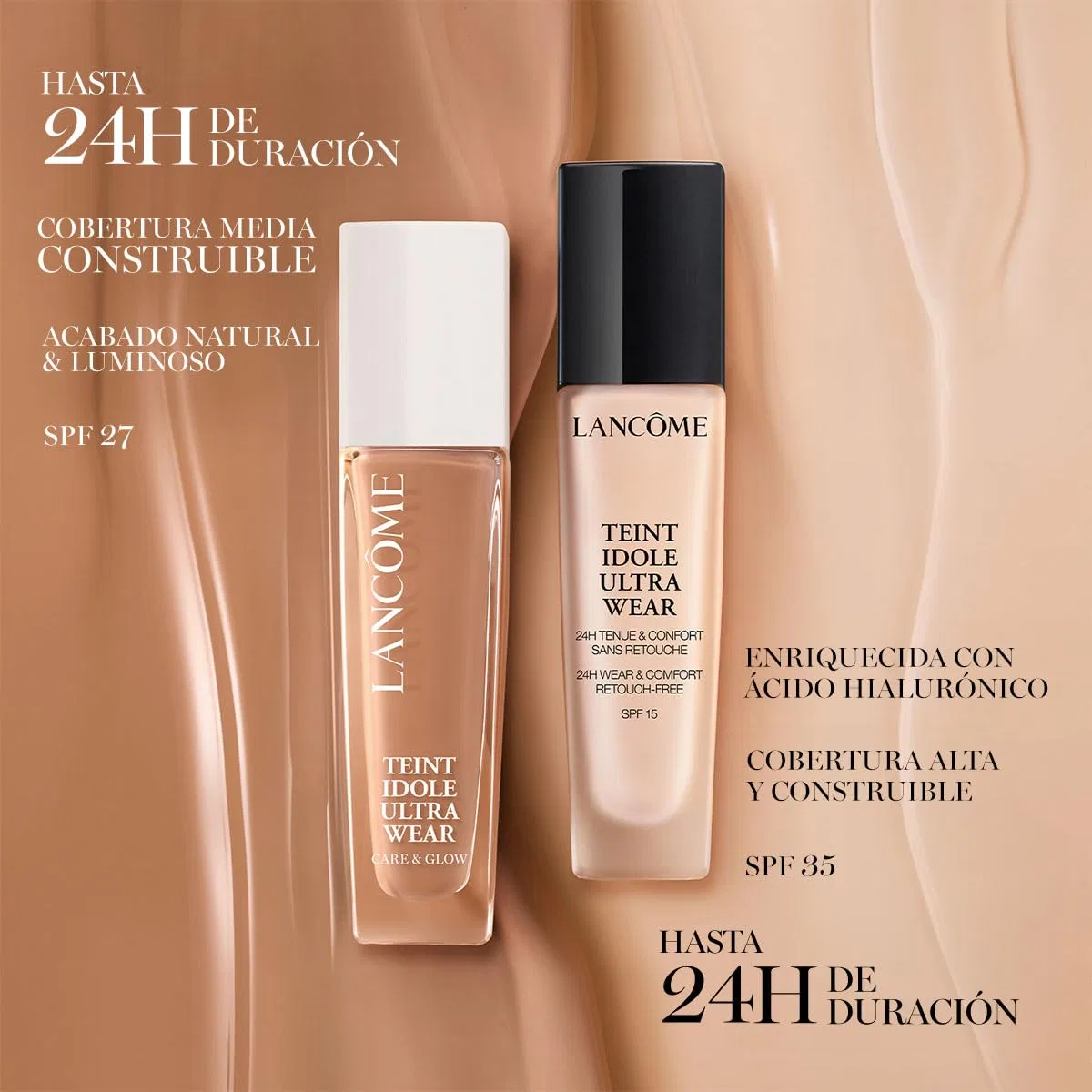 Увлажняющая тональная основа «Teint Idole Ultra Wear Care & Glow Foundation» от Lancôme Lancôme — фото 3