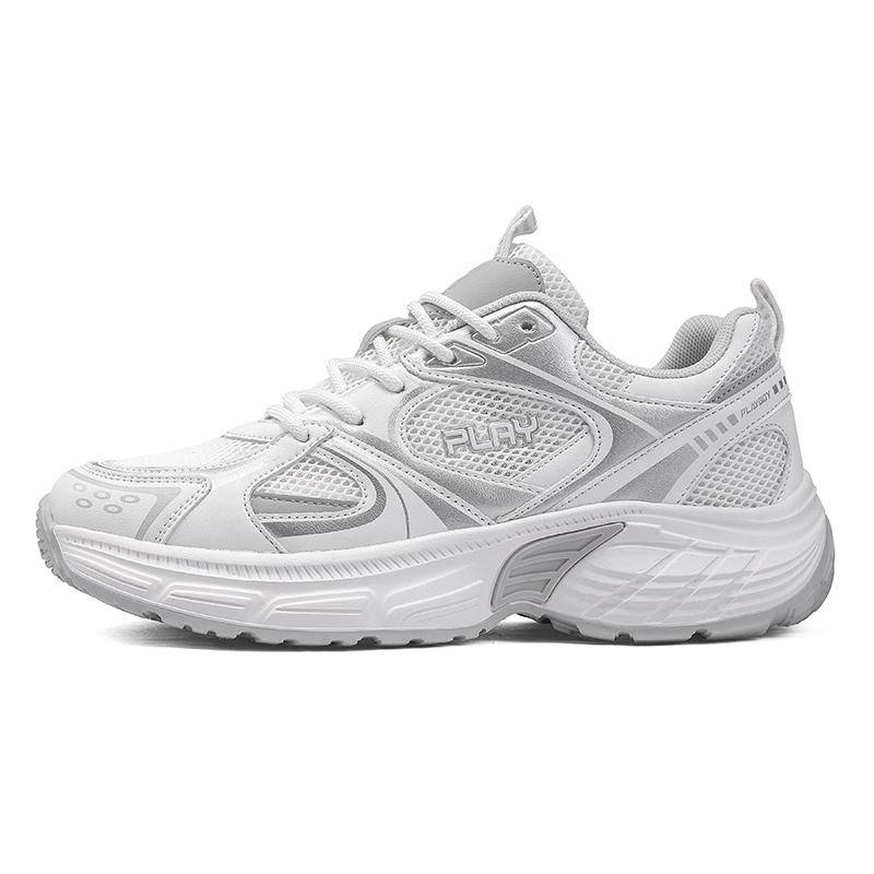 

Playboy Мужские низкие массивные кроссовки Box в бело-серебристом цвете, цвет White/Silver