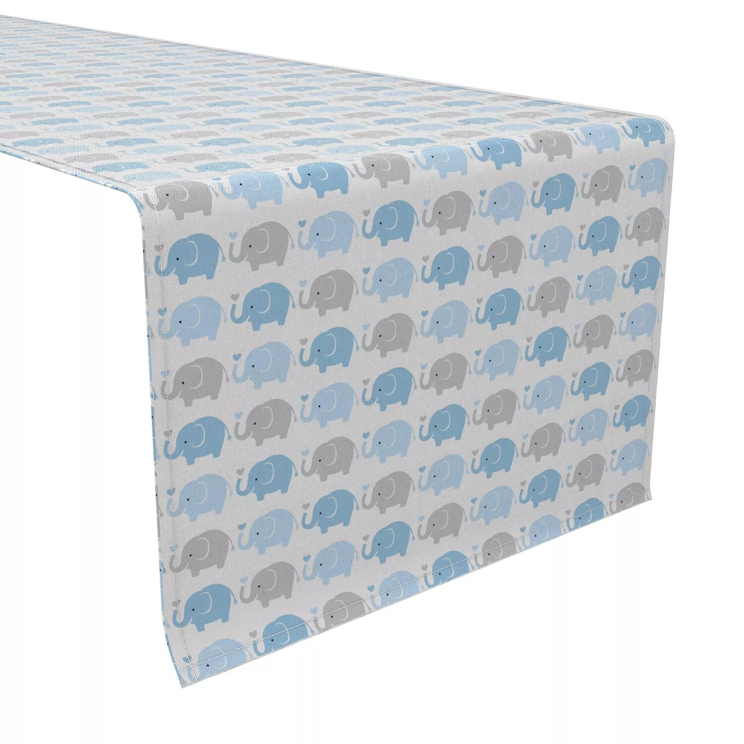 

Дорожка для стола, 100% хлопок, 16x108 дюймов, повтор Blue Elephant
