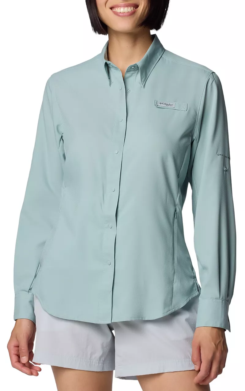 

Женская рубашка с длинным рукавом Columbia PFG Tamiami II, цвет Crushed Blue