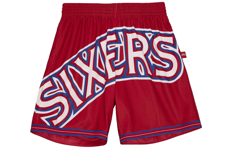 

Красные баскетбольные шорты мужские Mitchell Ness