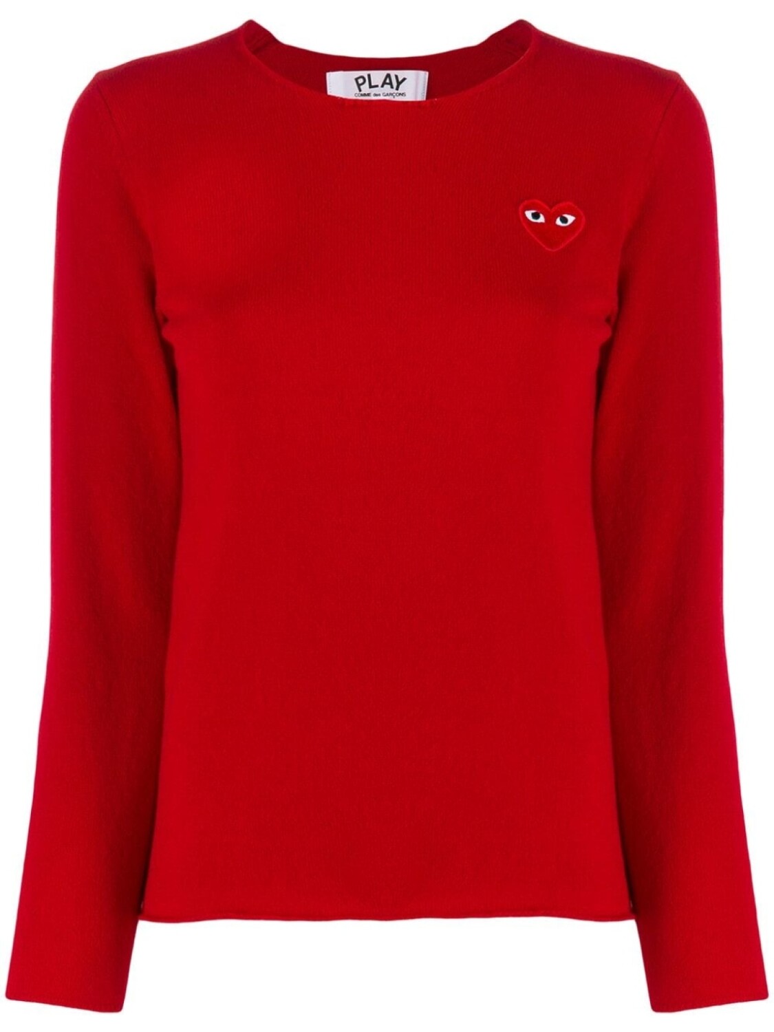 

Comme Des Garçons Play джемпер с логотипом на груди, красный