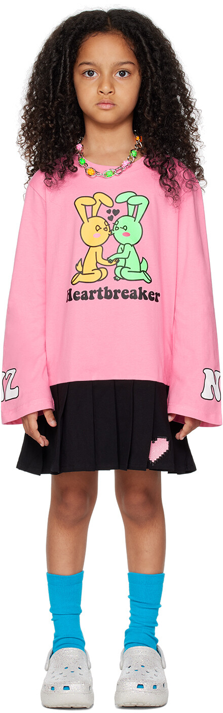 

Детское платье Heartbreaker розового и черного цвета NZKidzzz