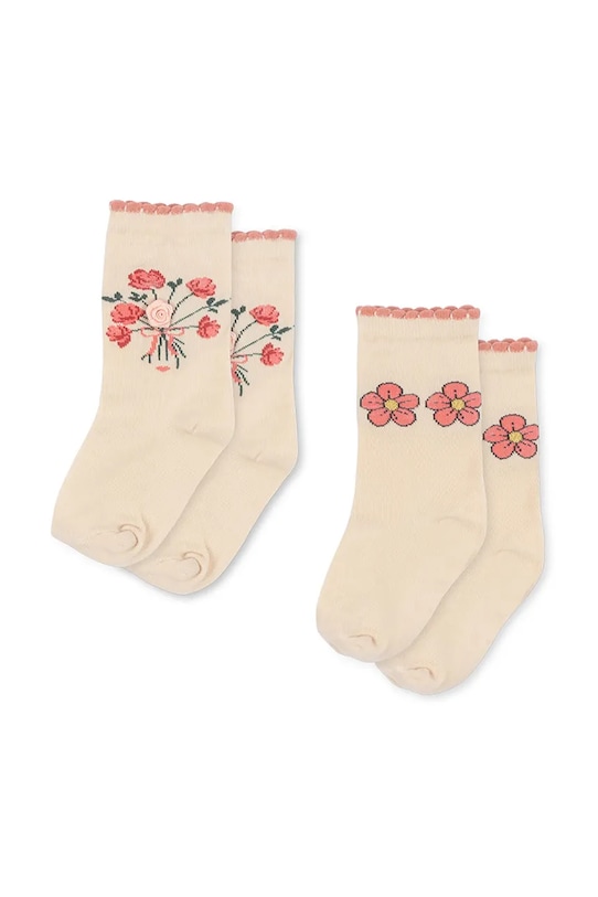 

Детские носки 2 пары ROSE SOCKS 2-pack Konges Sløjd, бежевый