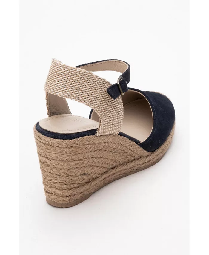 Синта Эспадрильи на платформе из замши (женские) Forever & Always Shoes, синий — фото 2
